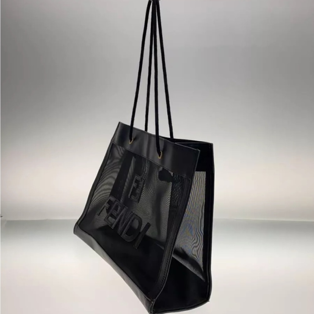Authentic FENDI RARE 🌟 Bag Tote Bag Mesh - Picture 6 of 11